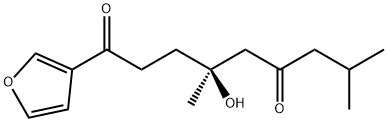 (4R)-1-(3-Furyl)-4,8-dimethyl-4-hydroxy-1,6-nonanedione 结构式