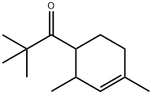 1-(2,4-二甲基-3-环己烯-1-基)-2,2-二甲基-1-丙酮 结构式