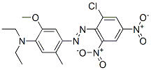 4-[(2-chloro-4,6-dinitrophenyl)azo]-N,N-diethyl-5-methyl-o-anisidine 结构式