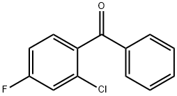 (2-Chloro-4-fluorophenyl)phenylmethanone 结构式