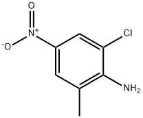 6-氯-2-甲基-4-硝基苯氨 结构式