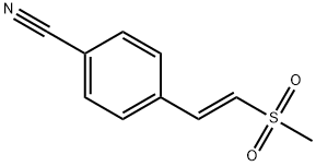 Benzonitrile, 4-[2-(methylsulfonyl)ethenyl]-(E)- 结构式