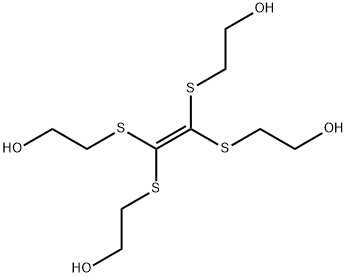 2-[1,2,2-tris(2-hydroxyethylsulfanyl)ethenylsulfanyl]ethanol 结构式