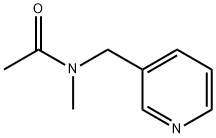 N-甲基-N-[(吡啶-3-基)甲基]乙酰胺 结构式