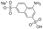 sodium hydrogen 4-aminonaphthalene-2,7-disulphonate 结构式