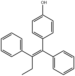 (Z)-1,2-Diphenyl-1-(4-hydroxyphenyl)-1-butene 结构式