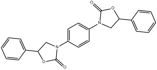 3,3'-(1,4-Phenylene)bis(5-phenyloxazolidin-2-one) 结构式