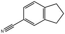 2,3-二氢-1H-茚-5-甲腈 结构式