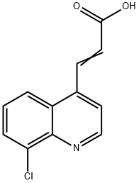 3-(8-CHLOROQUINOLINE-4-YL)ACRYLIC ACID 结构式