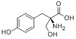 α-Hydroxymethyl-L-tyrosine 结构式