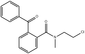 2-苯甲酰基-N-(2-氯乙基)-N-甲基苯甲酰胺 结构式