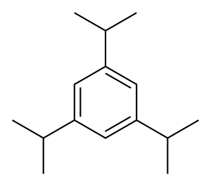 1,3,5-三异丙基苯 结构式