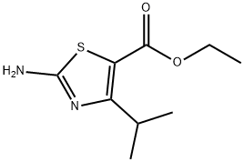2-氨基-4-异丙基噻唑-5-甲酸乙酯, 72850-76-1, 结构式