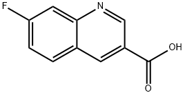 7-氟喹啉-3-甲酸 结构式