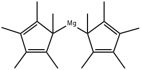 ビス(ペンタメチルシクロペンタジエニル)マグネシウム 化学構造式