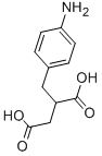 4-アミノ-D,L-ベンジルこはく酸 化学構造式