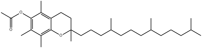 DL-α-生育酚乙酸酯 结构式