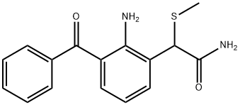 2-氨基-3-苯甲酰基-alpha-(甲硫基)苯乙酰胺, 78281-61-5, 结构式