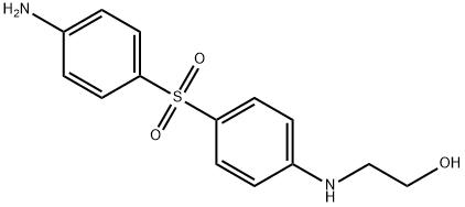 2-(4-スルファニリルアニリノ)エタノール 化学構造式