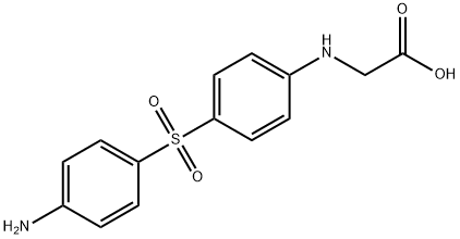 N-[4-[(4-aminophenyl)sulphonyl]phenyl]glycine Structure