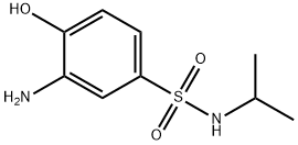 3-amino-4-hydroxy-N-(1-methylethyl)benzenesulphonamide  Structure