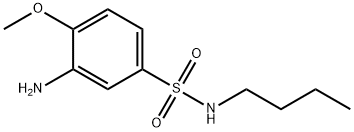 3-アミノ-N-ブチル-4-メトキシベンゼンスルホンアミド 化学構造式