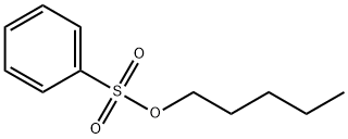 Benzenesulfonic acid, pentyl ester, 80-45-5, 结构式