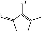 2-ヒドロキシ-3-メチル-2-シクロペンテノン 化学構造式