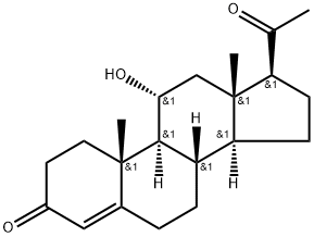 11ALPHA-孕酮 结构式