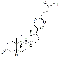 21-hydroxy-5beta-pregnane-3,20-dione 21-(hydrogen succinate) 结构式