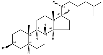 二氢胆固醇, 80-97-7, 结构式