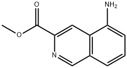 5-氨基异喹啉-3-羧酸甲酯 结构式