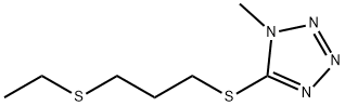 1H-Tetrazole, 5-((3-(ethylthio)propyl)thio)-1-methyl- 结构式