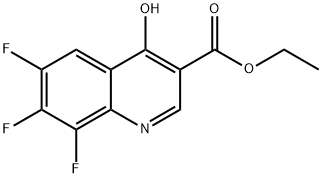 6,7,8-Trifluoro-4-hydroxyquinoline-3-carboxylic acid ethyl ester 结构式