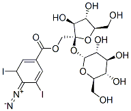 O-(4-diazo-3,5-diiodobenzoyl)sucrose 结构式