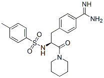 N(alpha)-(4-toluenesulfonyl)-4-amidinophenylalanylpiperidine 结构式
