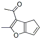Ethanone, 1-(2-methyl-4H-cyclopenta[b]furan-3-yl)- (9CI) 结构式