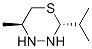 2H-1,3,4-Thiadiazine,tetrahydro-5-methyl-2-(1-methylethyl)-,trans-(9CI) 结构式