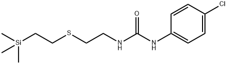 N-(4-Chlorophenyl)-N'-[2-[[2-(trimethylsilyl)ethyl]thio]ethyl]urea 结构式