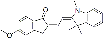 2-[(1,3-dihydro-1,3,3-trimethyl-2H-indol-2-ylidene)ethylidene]-5-methoxyindan-1-one 结构式
