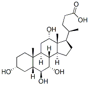(3a,5b,6b,7a,12a)-3,6,7,12-tetrahydroxy-Cholan-24-oic acid 结构式