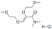 1-chloro-2,3-bis(2-methoxyethoxy)-N,N-dimethylallylamine hydrochloride 结构式