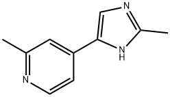2-METHYL-4-(2-METHYL-1H-IMIDAZOL-4-YL)-PYRIDINE 结构式