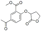 α-(4-Acetyl-2-methoxycarbonylphenoxy)-γ-hydroxybutyric acid lactone 结构式