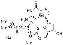 2'-DEOXYGUANOSINE-5'-O-(1-THIOTRIPHOSPHATE), RP-ISOMER SODIUM SALT 结构式