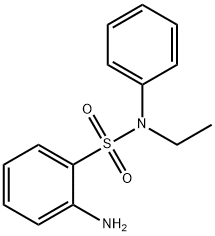 2-氨基-N-乙基-N-苯基苯磺酰胺, 81-10-7, 结构式