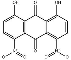 1,8-二羟基-4,5-二硝基蒽醌, 81-55-0, 结构式