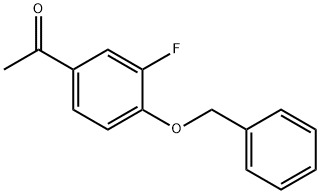 1-[4-(BENZYLOXY)-3-FLUOROPHENYL]-1-ETHANONE 结构式