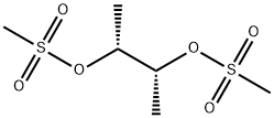 (2R,3R)-丁二醇二甲磺酸酯 结构式