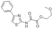 2-Methoxyethyl N-(4-phenylthiazol-2-yl)oxamate 结构式